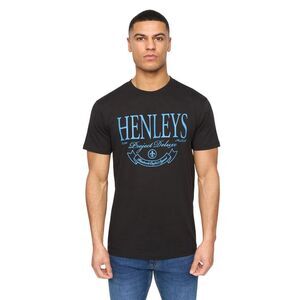 Henleys Mens Henbank T-Shirt / Black